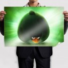 Green Angry Birds  Art Poster Print  36x24 inch