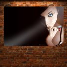 Cartoon Lady  Art Poster Print  36x24 inch