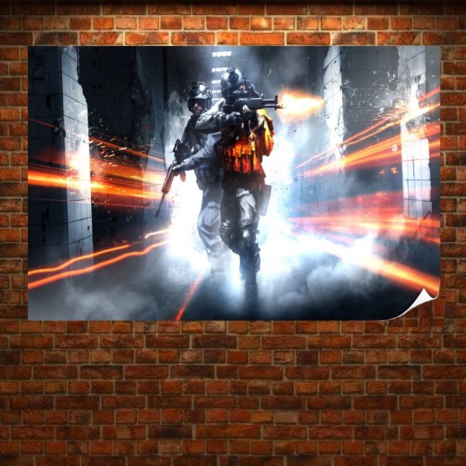 Battlefield 3  Art Poster Print  36x24 inch