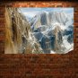 Mountain Summit  Art Poster Print  36x24 inch