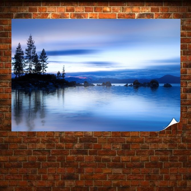 Beautiful View  Art Poster Print  36x24 inch