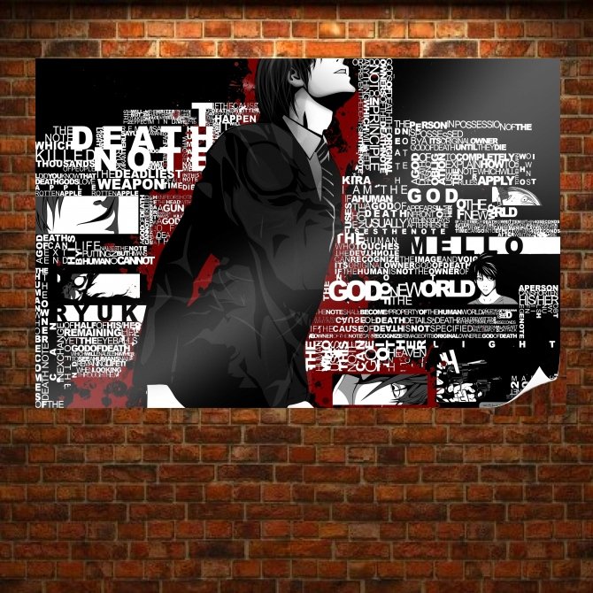 Anime Death Note Background Art Poster Print 36x24 inch