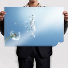 Flying Flower  Art Poster Print  36x24 inch