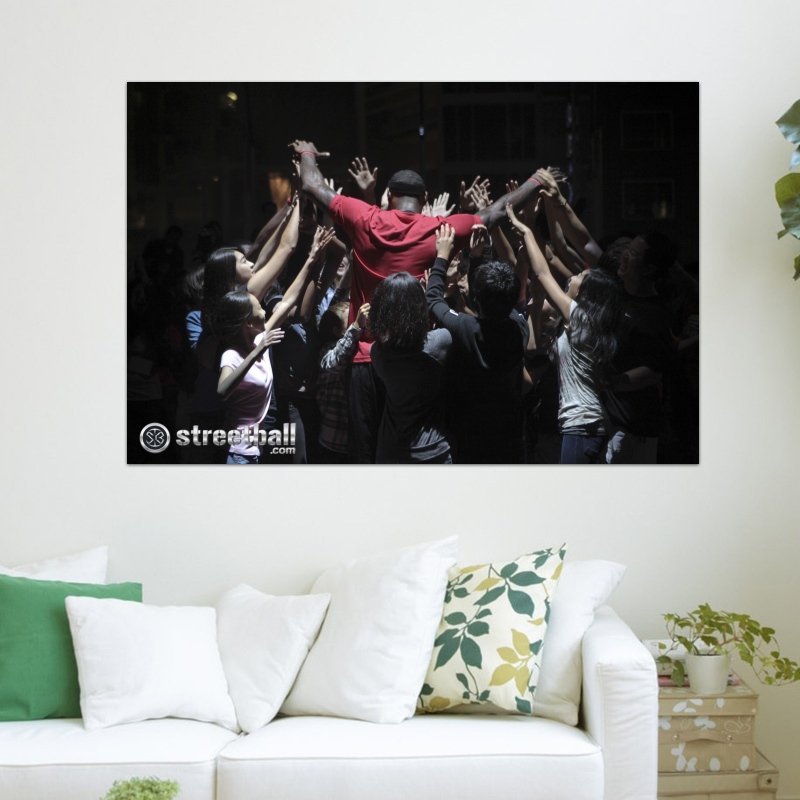 Lebron James Basketball Never Stops Art Poster Print  36x24 inch