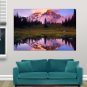 Golden Mountain Art Poster Print 36x24 inch
