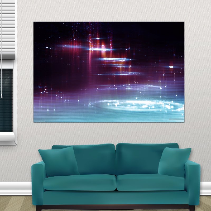Abstract Water  Art Poster Print  36x24 inch