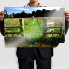Fence Of Freedom  Art Poster Print  36x24 inch
