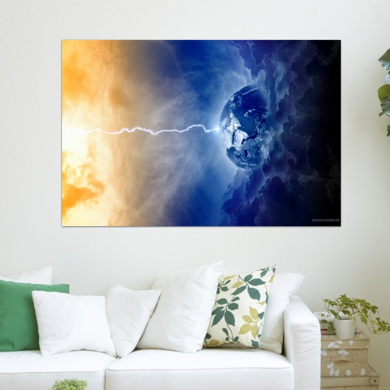 The End Of The World  Art Poster Print  36x24 inch