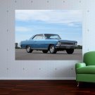 1966 Chevy Ii Super Sport  Art Poster Print  32x24 inch