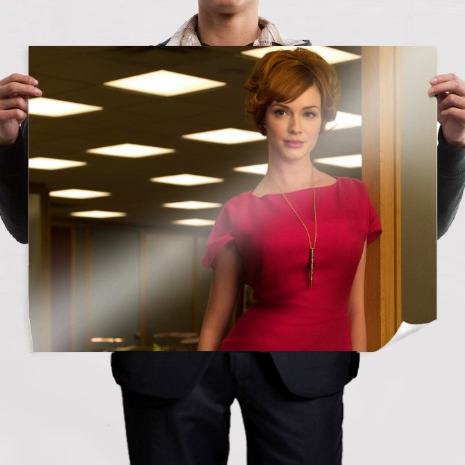 Christina Hendricks  Art Poster Print  32x24 inch