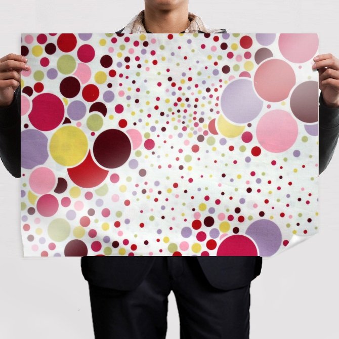 Girlie Shoe Dots  Art Poster Print  32x24 inch