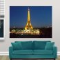 Paris By Night Art Poster Print 32x24 inch