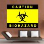 Caution Biohazard Art Poster Print 32x24 inch