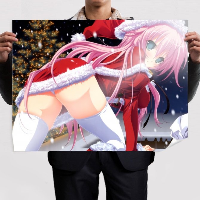 Yashima Yuzuki Christmas  Art Poster Print  32x24 inch