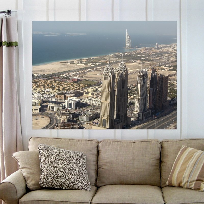 Dubai Marina  Art Poster Print  32x24 inch