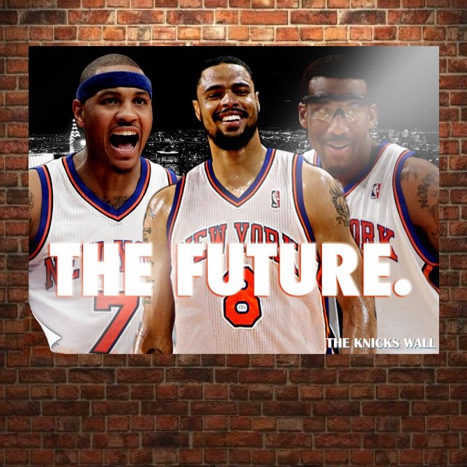 Carmelo Anthony Tyson Chandler Amare Stoudemire  Art Poster Print  32x24 inch