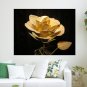 Golden Flower  Art Poster Print  32x24 inch