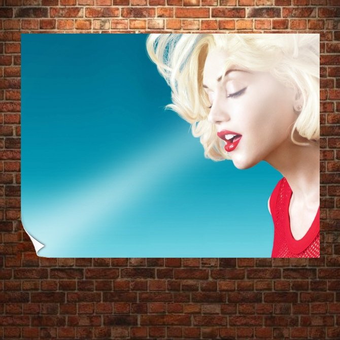Gwen Stefani  Art Poster Print  32x24 inch