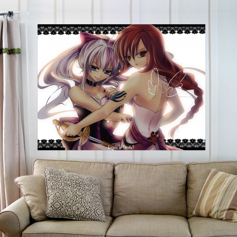 Fairy Tail Angels Or Evils Art Poster Print  32x24 inch