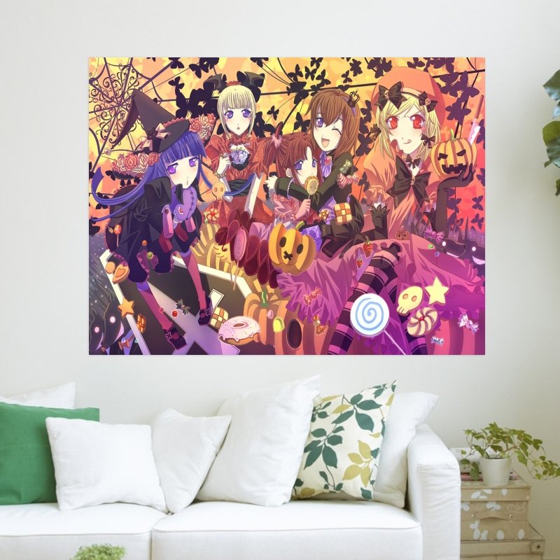 Happy Halloween  Art Poster Print  24x18 inch