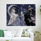 Black And White  Art Poster Print  24x18 inch