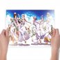 Anime Girls Art Poster Print 24x18 inch