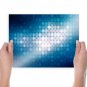 Blue Background Art Poster Print 24x18 inch