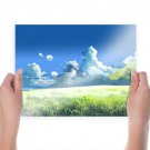 Blue Sky  Art Poster Print  24x18 inch