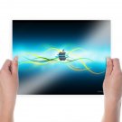 Apple Logo Hd  Art Poster Print  24x18 inch