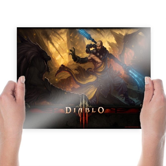 Diablo 3 Monk S Art Poster Print  24x18 inch