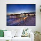 Pier Scenery  Art Poster Print  24x18 inch