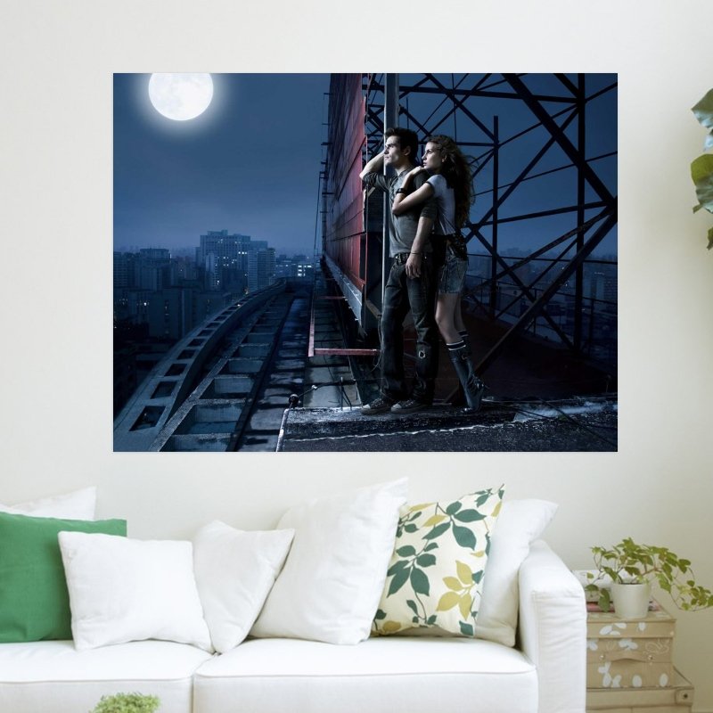 Full Moon Night  Art Poster Print  24x18 inch