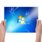 Broken Screen  Art Poster Print  24x18 inch