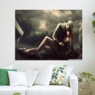 Emo Rain  Art Poster Print  24x18 inch