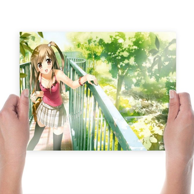 Spring Park  Art Poster Print  24x18 inch
