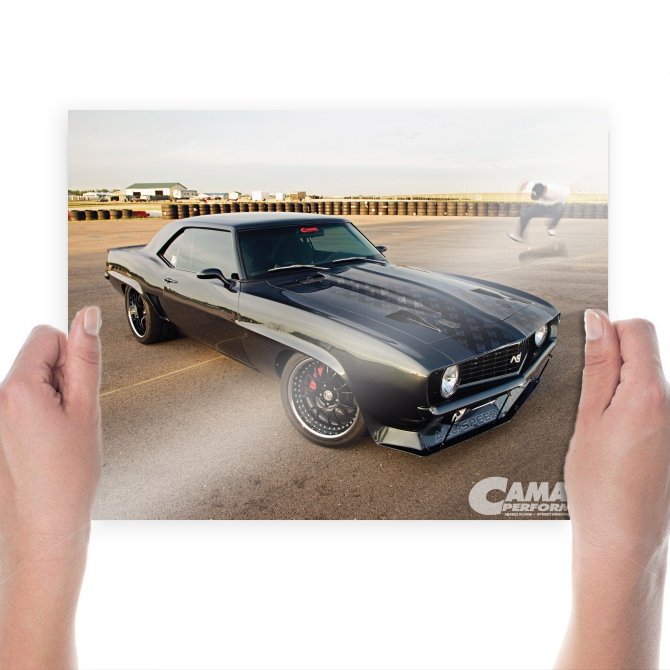 Pro Skateboarder Josh Kalis Camaro  Art Poster Print  24x18 inch
