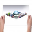 3d Emotions  Art Poster Print  24x18 inch