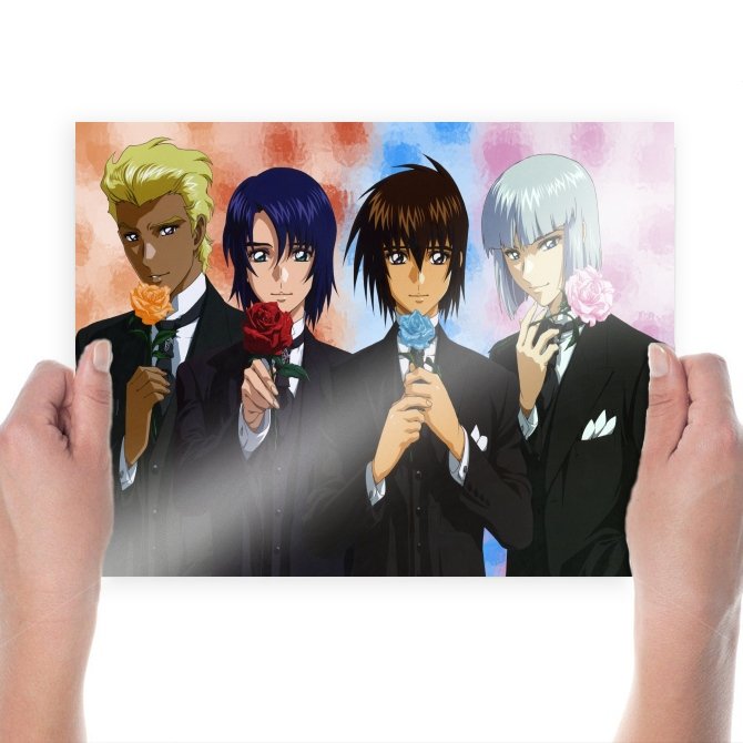 Gundam Seed Destiny  Art Poster Print  24x18 inch