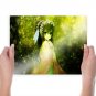 Anime Girl Cute Art Poster Print 24x18 inch