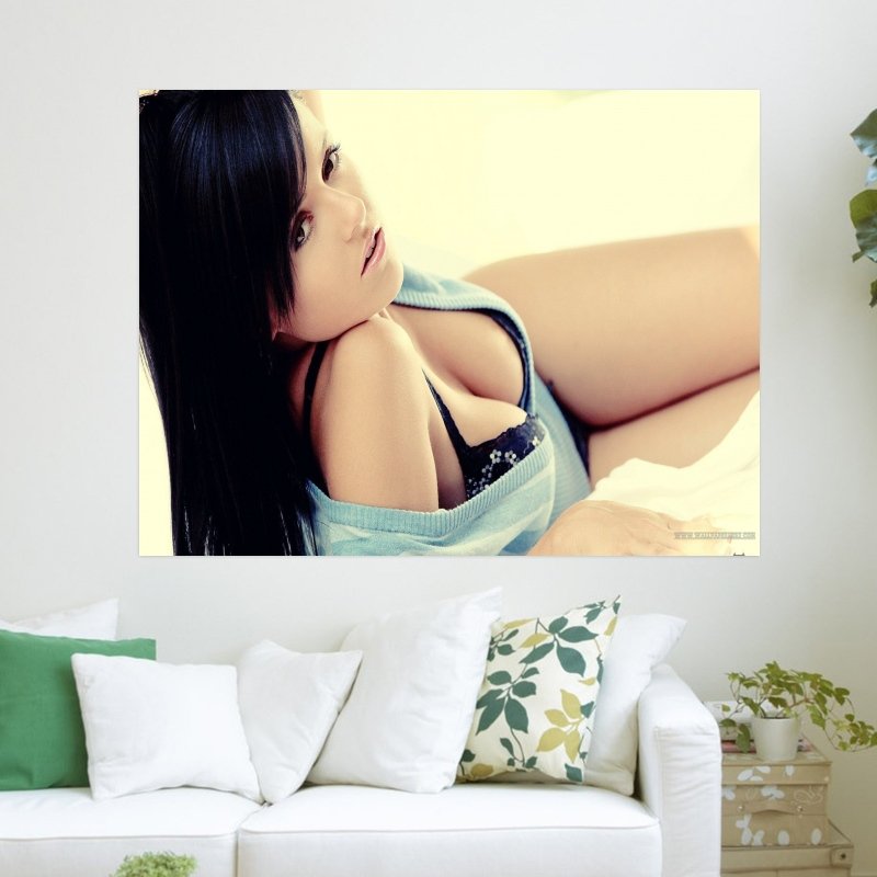 Blonde Girl  Art Poster Print  24x18 inch