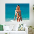 Fashion Model Candice Sveynpol  Art Poster Print  24x18 inch