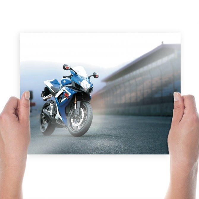 Gsx R 750  Art Poster Print  24x18 inch