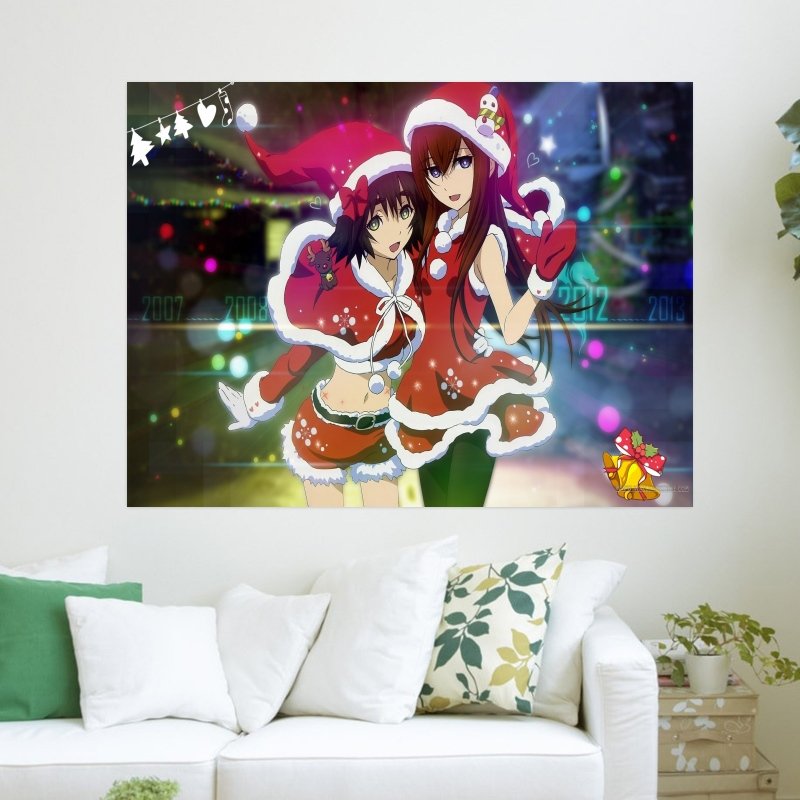Anime Christmas  Art Poster Print  24x18 inch