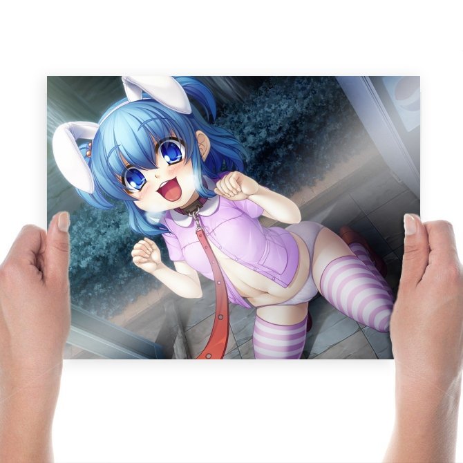 Sexy Bunny  Art Poster Print  24x18 inch
