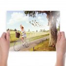 Funny Bees Pursuing  Art Poster Print  24x18 inch