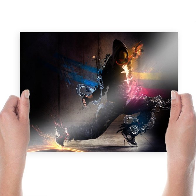Flash Dance  Art Poster Print  24x18 inch