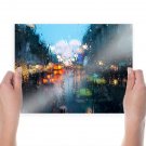 Season Of Rain  Art Poster Print  24x18 inch