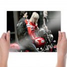 Triumph Thruxton 2010  Art Poster Print  24x18 inch