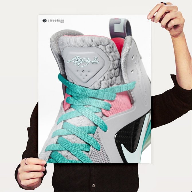 New Lebron 9 Pics Art Poster Print  24x18 inch
