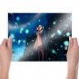 Anime Girl In Winter Art Poster Print 24x18 inch